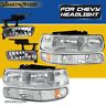 02hla4531zwt Yellowspeed Bumper Chrome Headlights Fog Lights Fit For Suburban Tahoe