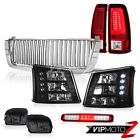 19122337 03-06 A7703h 2003 2004 2005 2006 Venom Inc Silverado Grille Headlights Tail Lamps Fog 3rd Brake Lamp Led 10396913 15199557 19169003 15190983
