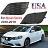 Kk.aa.686 1 Pair Of Black Fog Light Covers Grille Bezel For Nissan Sentra 2016-2019 Usa