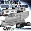 Hglf2lhp-chg11coem 11-14 Carpartsinnovate Charger Chrome Iced Led Halo Projector Headlights Fog Lamps Hood Grille 57010410ae 57010411ae 57010412ad 57010413ad