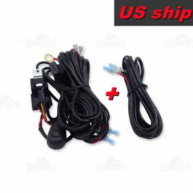Ta-wi005 11.5ft Wiring Harness Kit Switch Power On Off Relay Fuse For Led Fog Light Bar