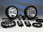 12v-50w Kc Hilites 861 Hid 8 Round Long Range Lamp Black Stainless Pair 084709008611