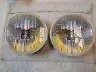 19-20-07 Cibie Oscar Plus Flat Face Amber Fog Lenses Pair Genuine
