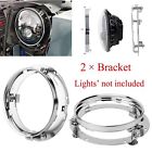 190093098739 Sunydeal Silver Headlight Round Ring Mounting Bracket For