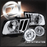 191-mst05-007 Autozensation For Ford Mustang Gt Chrome Headlights Clear 684758655196