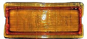 7rc-13208-amb 1948-50 Ford Pickup Truck Glass Amber Parking Light Lamp Lens