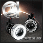 195-rnd3hled40-062 Autozensation Smd Led Glass Projector Fog Lights Driving 0680138624141