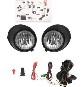 1st-racing 794590998426 Fog Lights Pair For 2007-2013 Toyota Tundra Driving Bumper Lamps With Wiring Switch