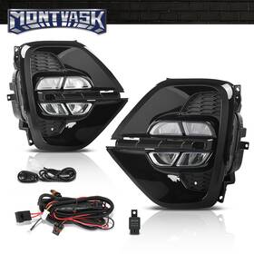 Mmo215411 2014mmotor Fit For 20-21 Kia Sportage Led Drl Daytime Running Lamps Fog Lights With Wiring