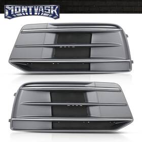Mmo998851 2014mmotor Front Bumper Cover Fog Light Grille Bezel Insert Fit For 18-20 Audi Q5 Lh Rh