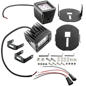 Qptf27 24w Led Fog Light Lower Bumper Mount Direct Plug Wire Set Fit Ford F-150 06-14