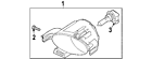 26150-zm70a Nissan Genuine Oem Fog Lamp Assy