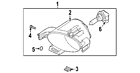 26155-5z025 Nissan Genuine Oem Fog Lamp Assy