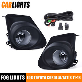 C-02hla2019awt 2x Bumper Front Fog Lights Switch Wiring Fit For 2011-2013 Toyota Corolla Ce Le