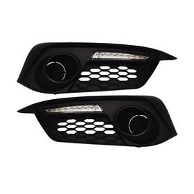 Metaciday011 2x Drl Led Daytime Running Lights W Turn Signal Lamps For 2016-2018 Honda Civic