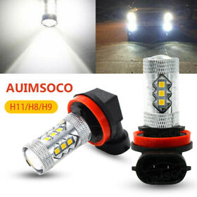 Auimsocor0079 2x H8 H9 H11 Led Fog Light Driving Bulb Drl White 6000k High Power 160w