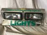 3105 Rally Vintage Compact Dual Halogen Fog Driving Lights Clear Nos
