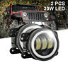 4-inch-2pcs-halo-led Unbranded Pair Inch Round Led Driving Fog Light 791727022344