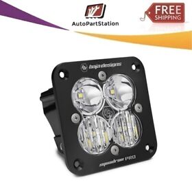 491003 Baja Designs Squadron Pro Flush Led Light Clear Driving Combo Black