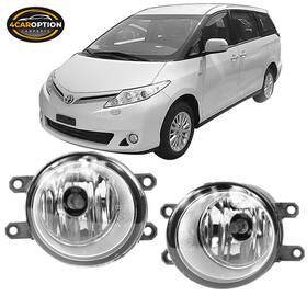 4car-12-ty291-b2b 4caroption Fits 08-10 Toyota Previa And 10 Prius Oe Front Bumper Fog Lights Lamps Clear Lens