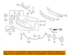 5213553040 Toyota Lexus Oem Front Bumper Grille Bracket Right