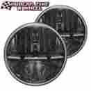55000 Rigid Industries 7 Round Black Headlights Pwm Anti-flicker Adaptor Pair