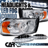 55077121af-55077120af-55077121ag-55077120ag Carpartsinnovate For Dodge Ram Pickup Clear Headlights Fog 684758633866
