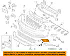 5c6807261 Volkswagen Vw Oem Jetta Front Bumper Grille Left