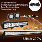 608651183952 Unbranded Led Work Light Bar Lamp Pods Combo