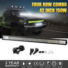296smd 609876585125 Autohaux Tri Rows Led Work Light Bar Spot