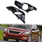62256-3ts0b-622563ts0b Possbay Pair Black Front Bumper Fog Light Base Cover For