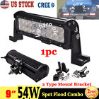 744750126558 Cree Led Work Light Bar Spot Flood Combo