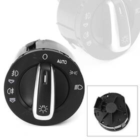 77motors 550749511942 Car Headlight Fog Light Switch Control For Audi Rs6 2008-2011 2009 10 And Q7 Black