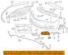 92275623 Gm Front Bumper Fog Driving Light Bezel Right