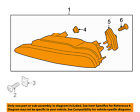 98763109503 Porsche Oem Boxster Fog Assembly