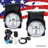 A-02flb4505awt Fit For Sierra Pickup Bumper Fog Lights Lamps Pair New