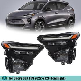 Apt184294 A-parts-a Left Right For 2022-2023 Chevy Bolt Euv Headlights Full Led Projector Headlamps
