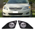 A80040-ty-403ac New Front Clear Lens Blk Cover Fog Lights For Toyota