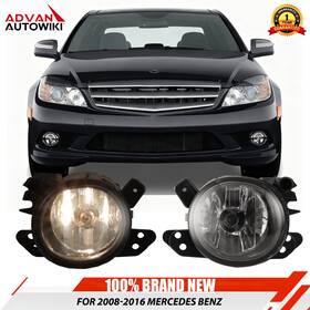 Advan-autowiki 755205901149 Pair Fog Lights For 2008-2016 Mercedes Benz Front Driving Bumper Lamp Left Right