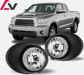Advan Version 606024425685 Clear Lens Pair Fog Light For Toyota Tundra 2007-13 Lamp Wiring Switch Full Kit