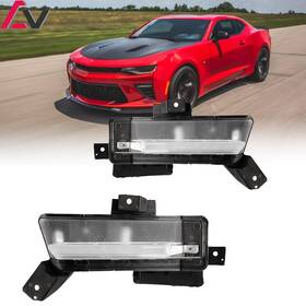 Advan Version 794590998372 Pair Fog Lights For 2016 2017 2018 Chevy Camaro Ss Led Front Clear Lamps Lh And Rh