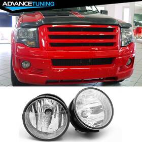 Adv-12-fd576-b2b Advancetuning Fits 07-14 Ford Expedition 08-11 Ranger Front Bumper Foglights Lamp Clear Lens