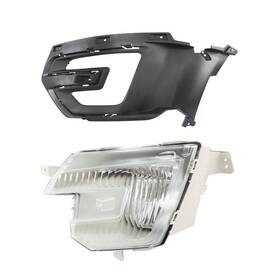 948404 Aftermarket Driving Fog Lights Lamps With Bezel For 2016-2017 Ford Explorer Halogen Left Side