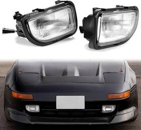 Bik10615 Aftermarket Products Clear Lens Front Bumper Fog Lights Lamps For Toyota Mr2 1991-1995 With Bulbs Bik10615 Aftermarket Products Clear Lens Front Bumper Fog Lights Lamps For Toyota Mr2 1991-1995 With Bulbs