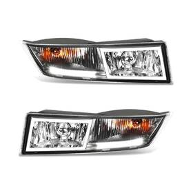 Vcca86087-54006pm Ainoli 2pcs Fog Front Left Right Side Abs Plastic/polycarbonate Lens Clear Whit