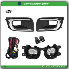 Ac3859702b All-carb Front Bumper Fog Lights Lamp For Toyota Sequoia 2018-2022 Chrome Led Left&right