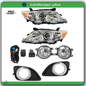 Ac872872b All-carb For 2010-2011 Toyota Camry Fog Lights Headlights Driver Passenger Pair Clear