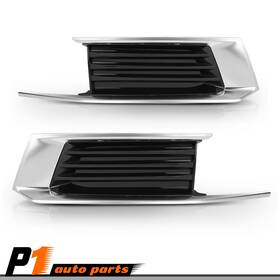 Allgood04014178 Allgoodauto Fits 2018-2019 Cadillac Xts Front Fog Lamp Covers Bezels Chrome Trim Set Pair