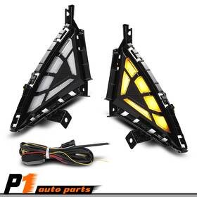 Allgood040145 Allgoodauto Fit For 2021-22 Hyundai Elantra Drl Daytime Running Light Fog Lamp With Turn