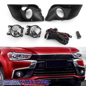 18919-vk500 Amotopart Front Bumper Fog Light Kit For Mitsubishi Outlander Sport Asx Rvr 2016-2018